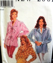 6278 NL LS COLLAR BUTTON BLOUSE PATTERN 8-18